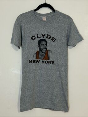 Vintage Clyde New York Gray Graphic Tee